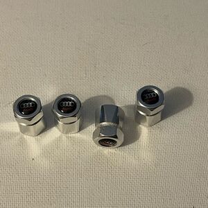 Audi valve Stem caps in Silver set of 4 NWT